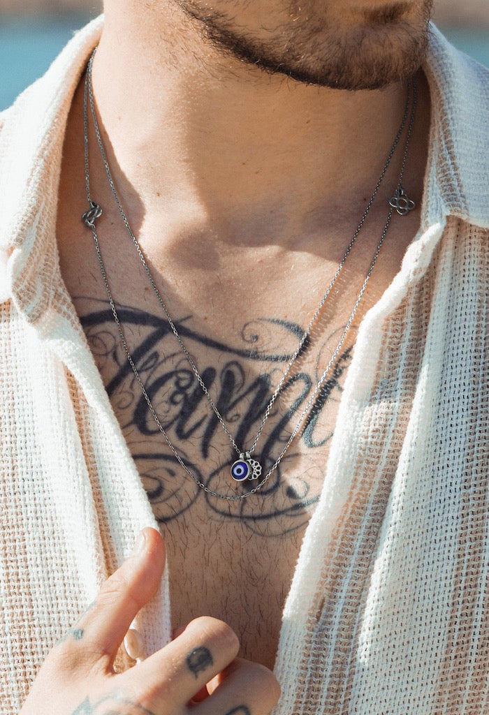 Silver Scapular Flower of Barcelona