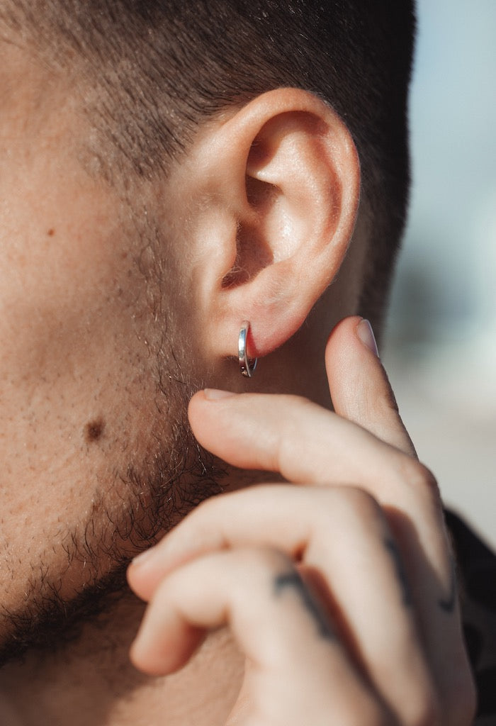 Silver Hoop Earring