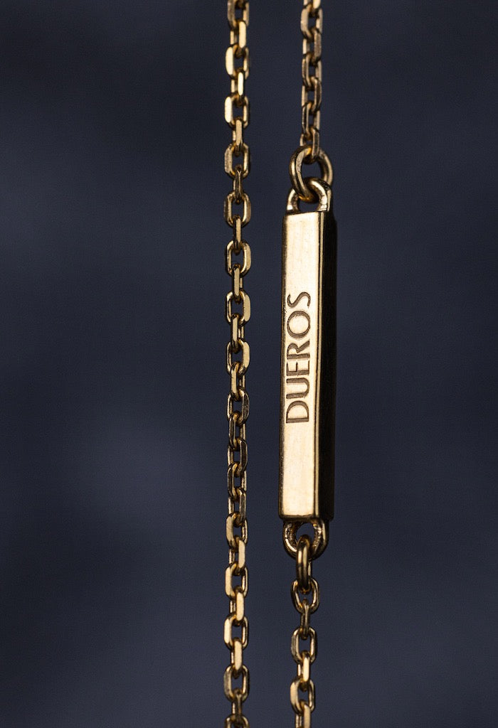 Infinity Silver Scapular with Yellow Gold Plating