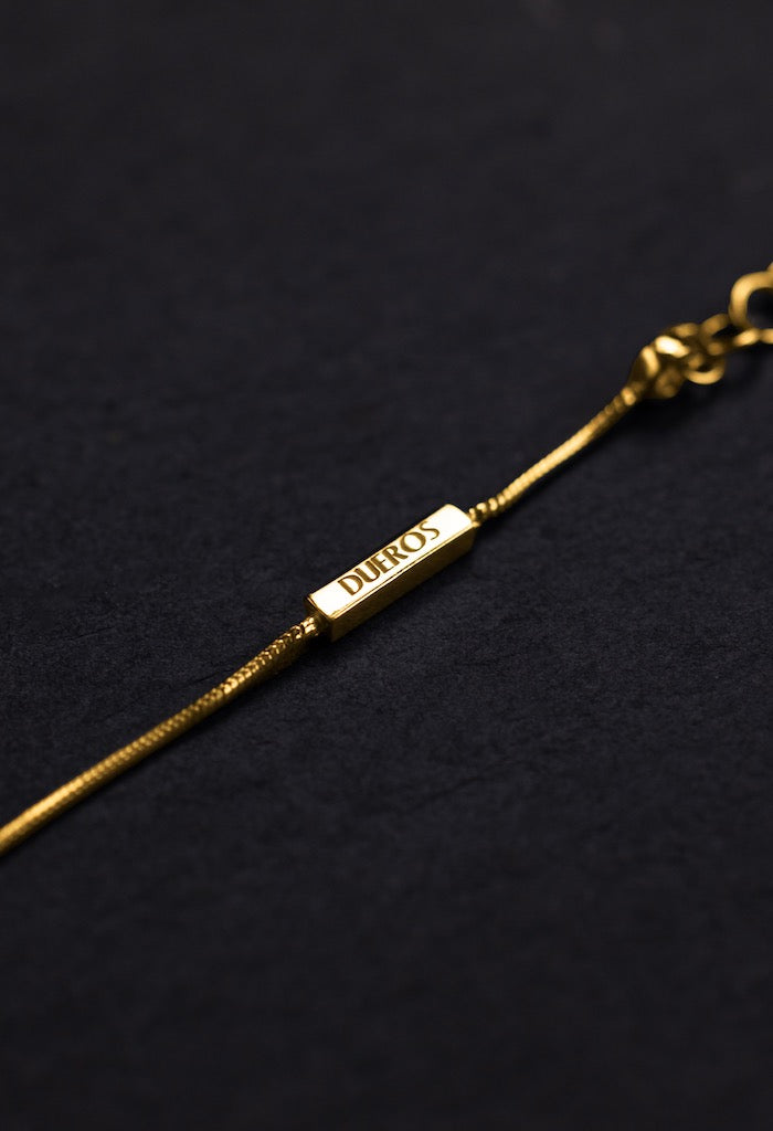 Pulsera Flor de Barcelona de Plata con Baño de Oro Amarillo