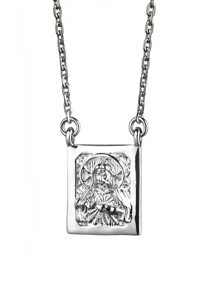 Sacred Heart of Jesus Silver Scapular
